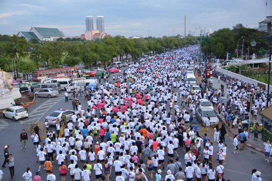曼谷马拉松瞬间
